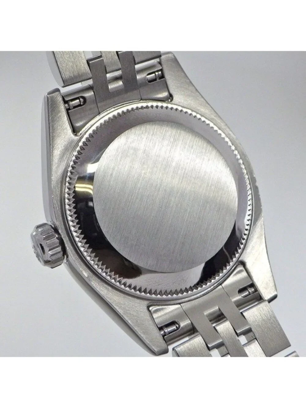 Rolex Watch Datejust Sunray Silver Dial 18k White Gold SS Automatic